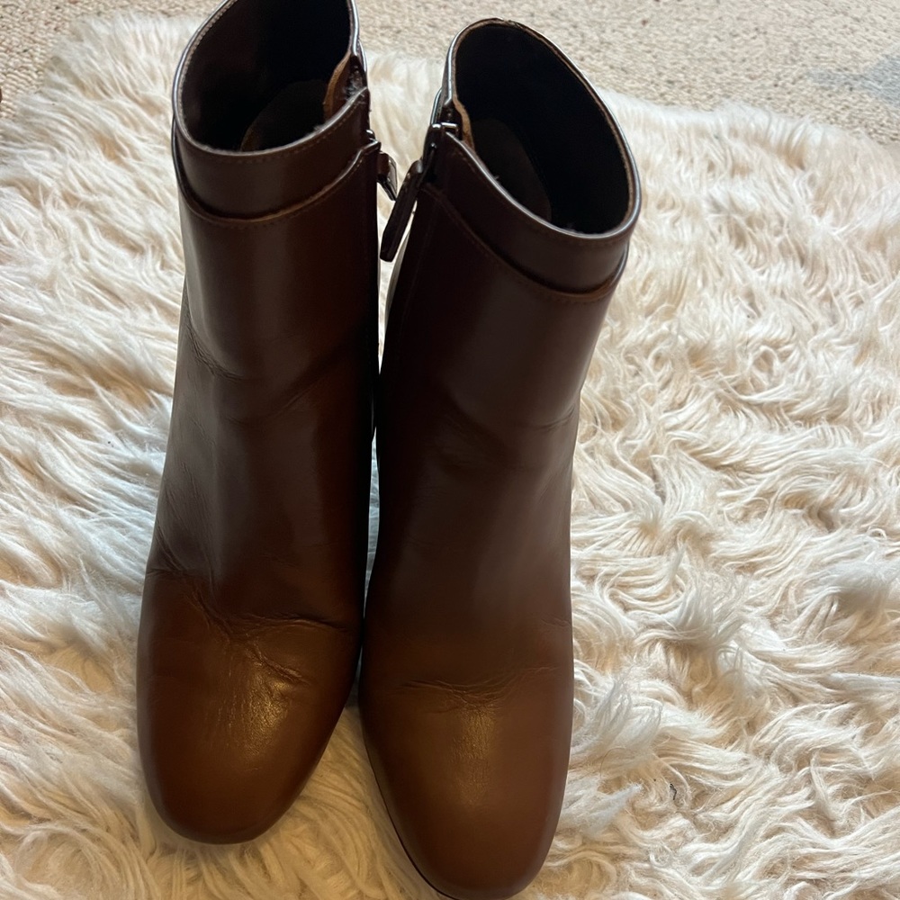 Tory Burch Brown Leather Boots